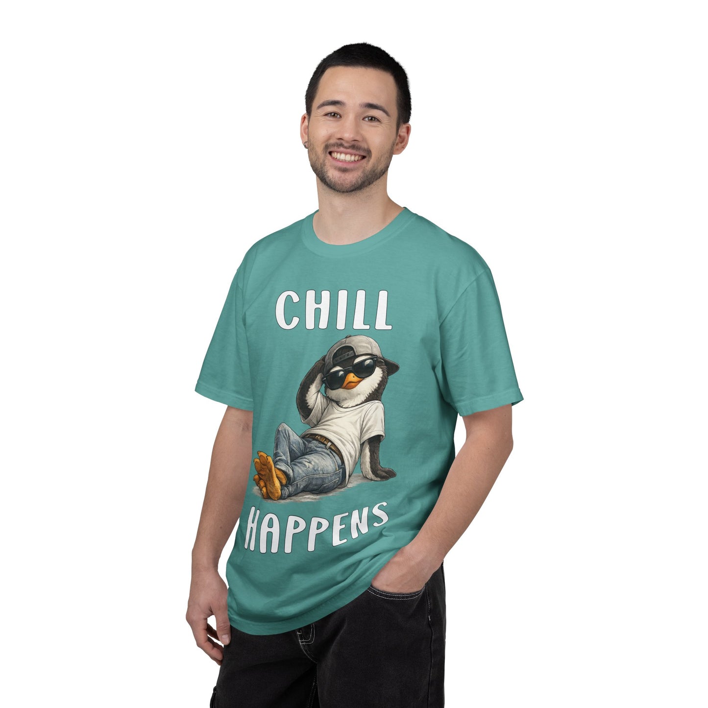 Chill Happens Boy T-shirt - Penguin Series
