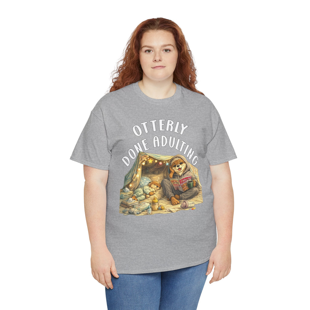 "Otterly Done Adulting" Mom Tee - Otter Series