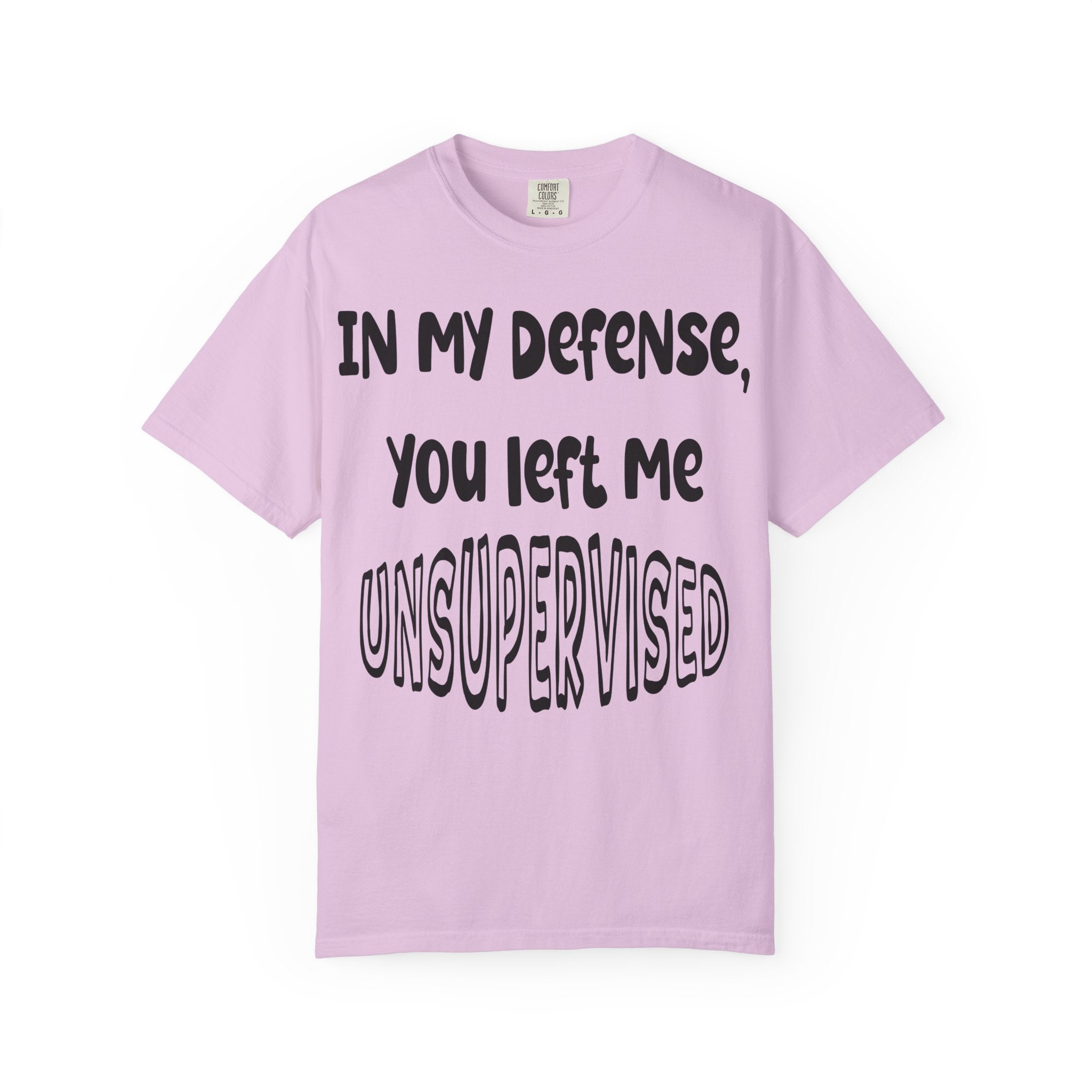 In My Defense I Was Left Unsupervised T-shirt