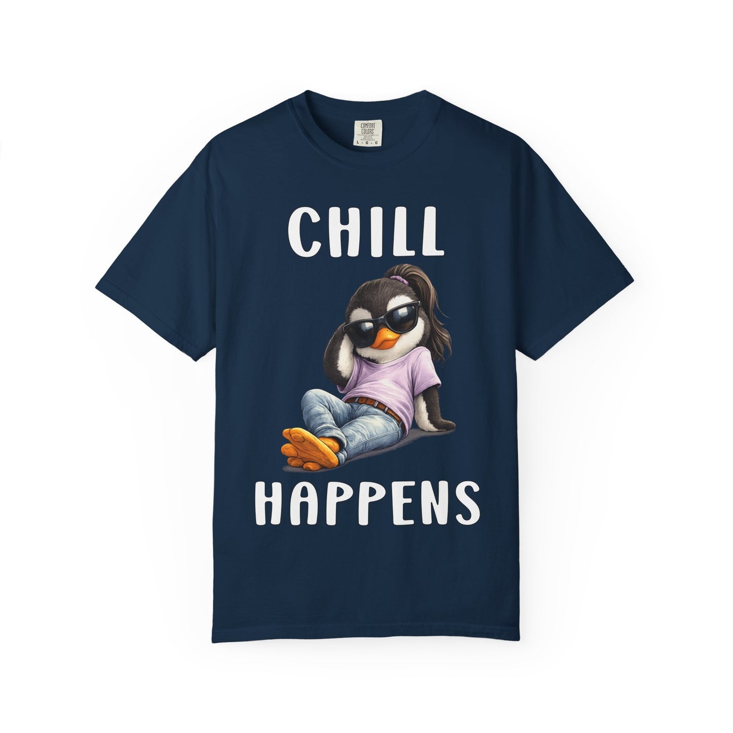 Chill Happens Girl T-shirt - Penguin Series