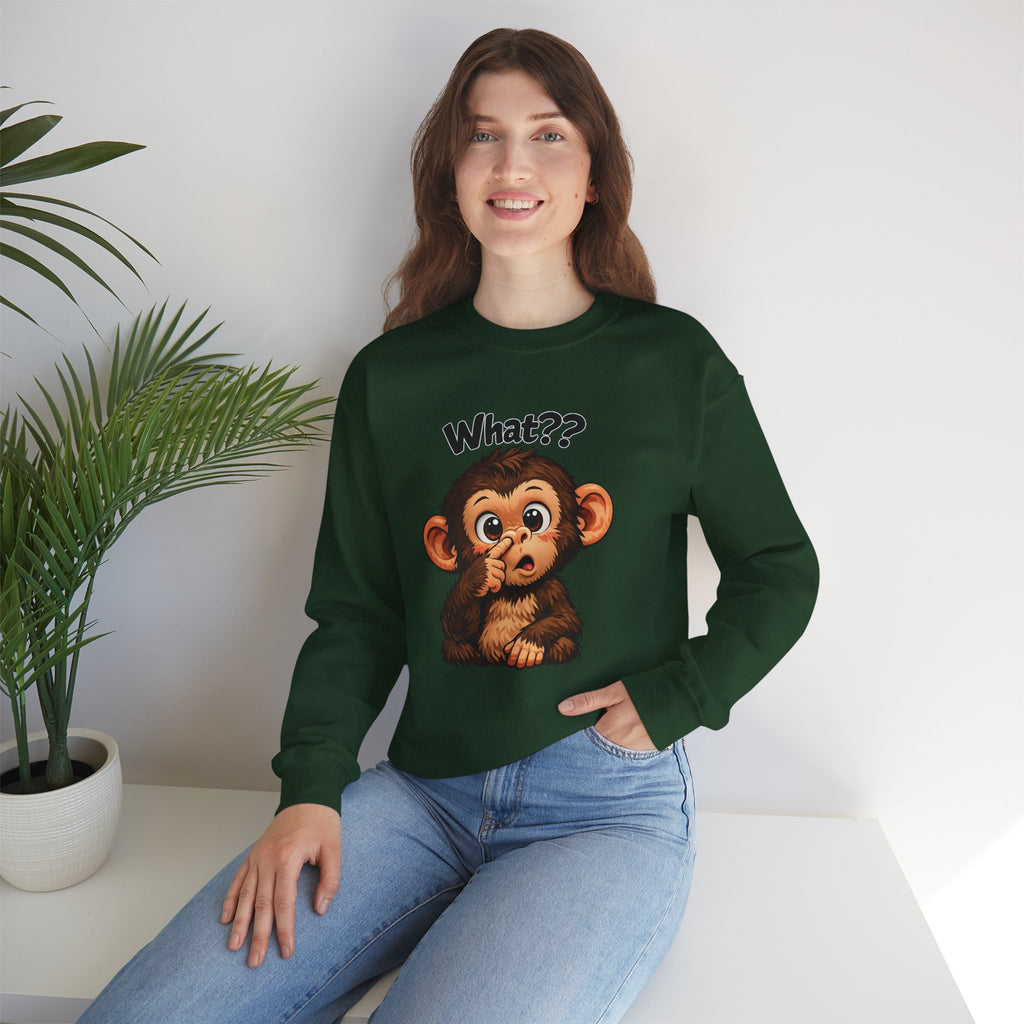 Monkey Says "What?" Sweatshirt