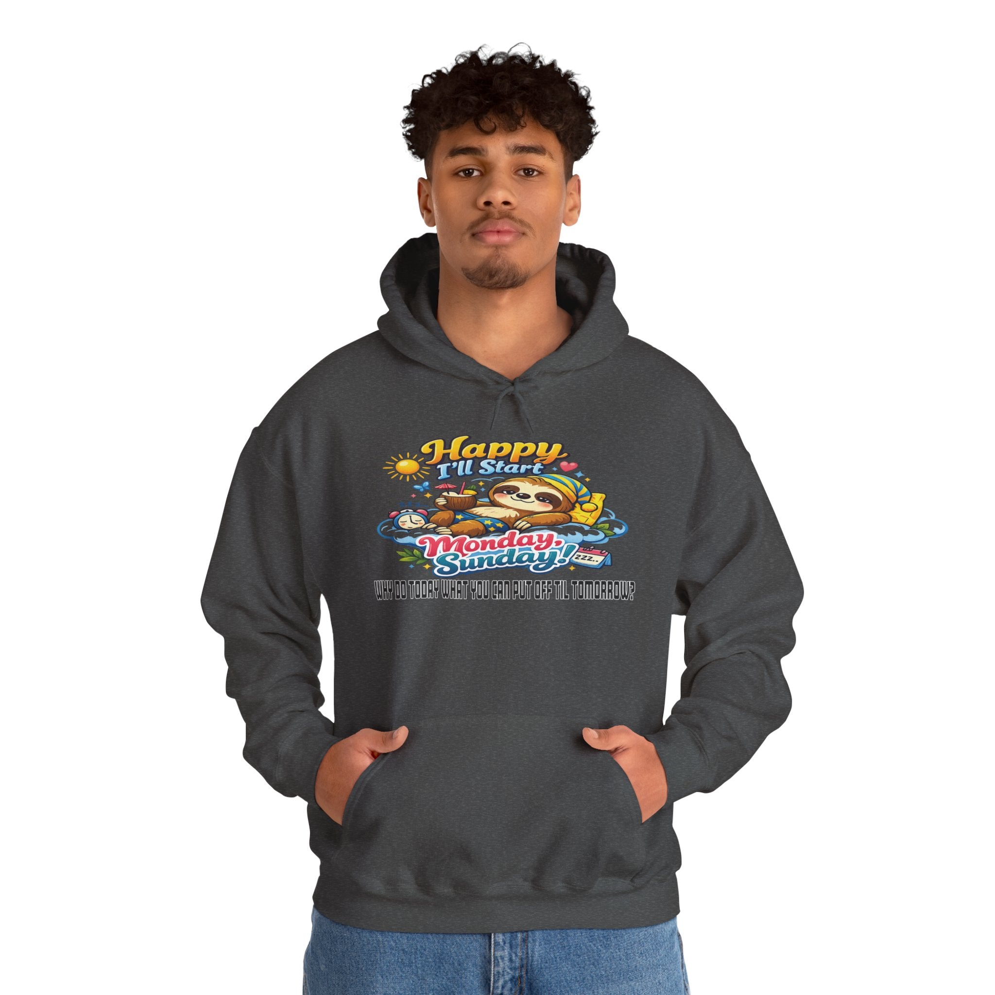 Sunday - Procrastination Sloth Series Hoodie