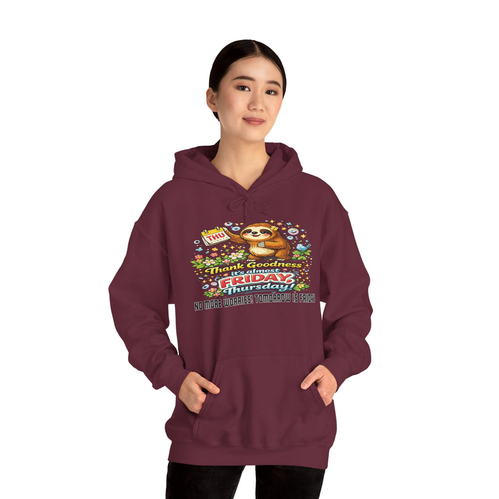 Thursday - Procrastination Sloth Series Hoodie