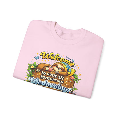 Wednesday - Procrastination Sloth Series Sweatshirt