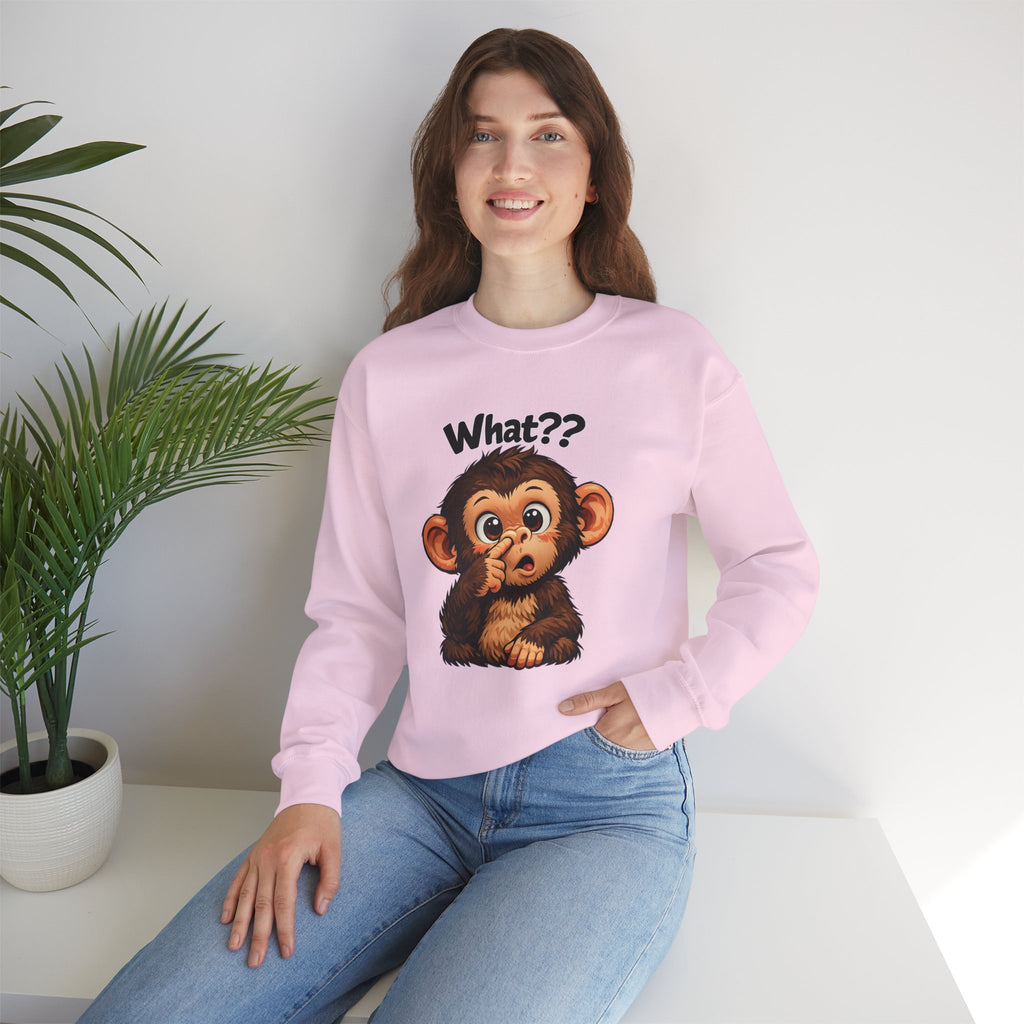 Monkey Says "What?" Sweatshirt