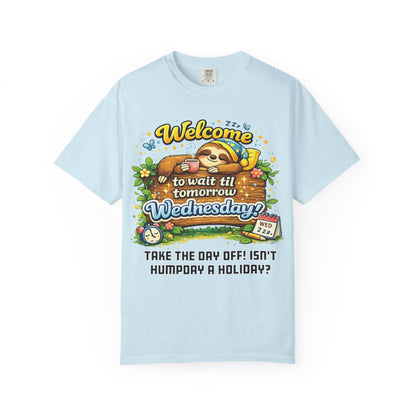 Wednesday - Procrastination Sloth Series T-shirt