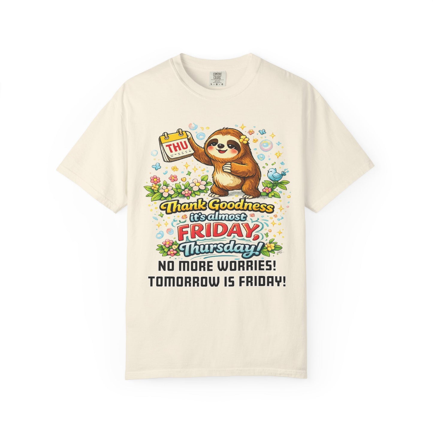 Thursday - Procrastination Sloth Series T-shirt