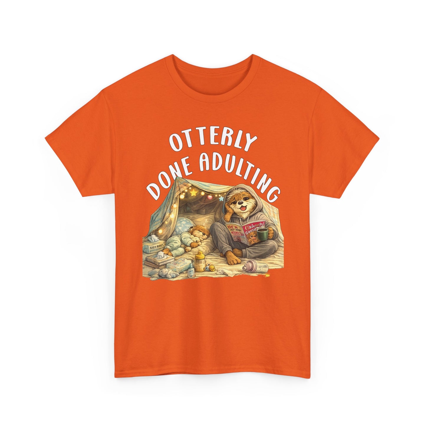 "Otterly Done Adulting" Mom Tee - Otter Series