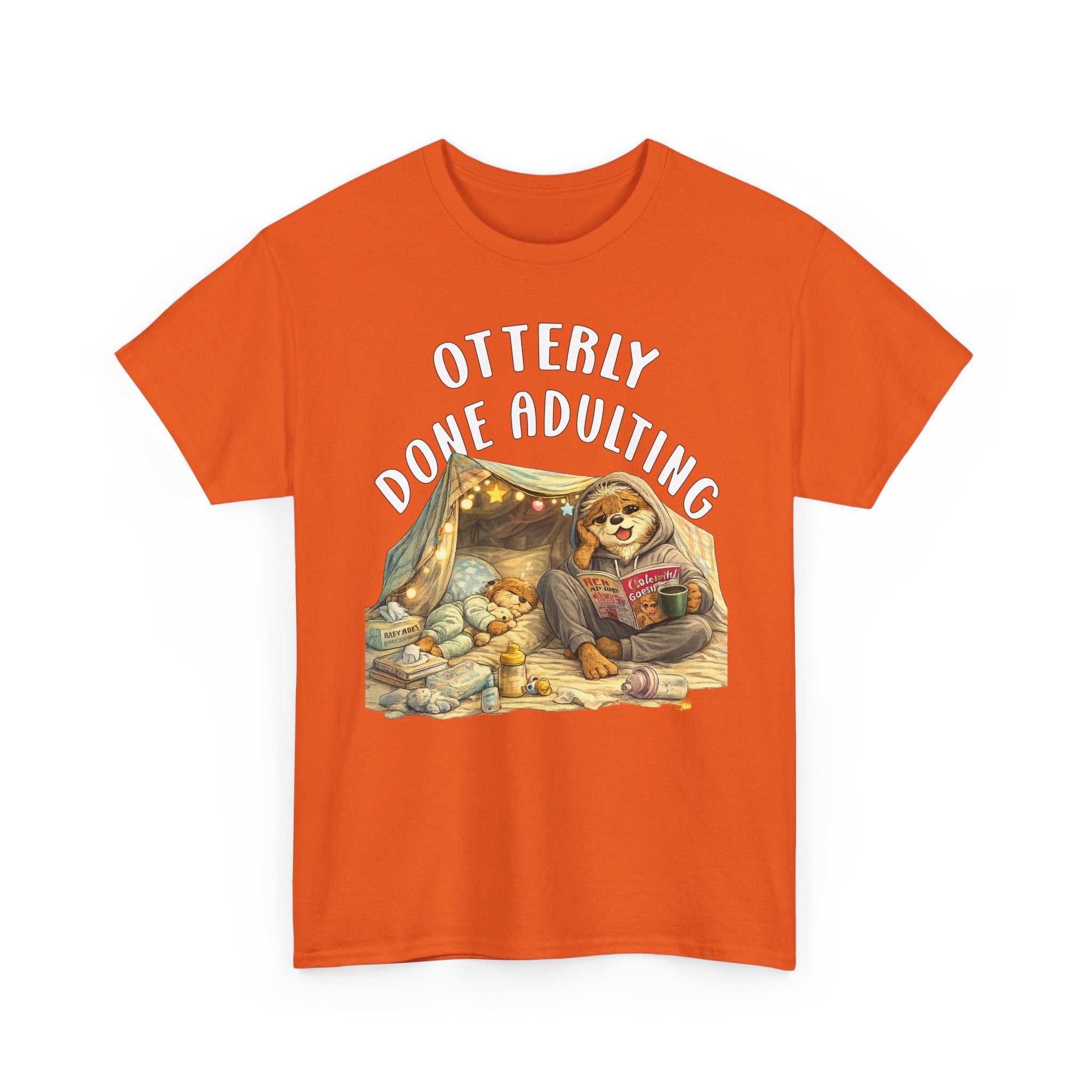"Otterly Done Adulting" Mom Tee - Otter Series