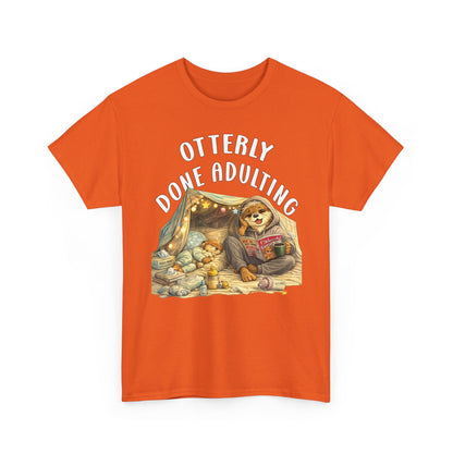 "Otterly Done Adulting" Mom Tee - Otter Series