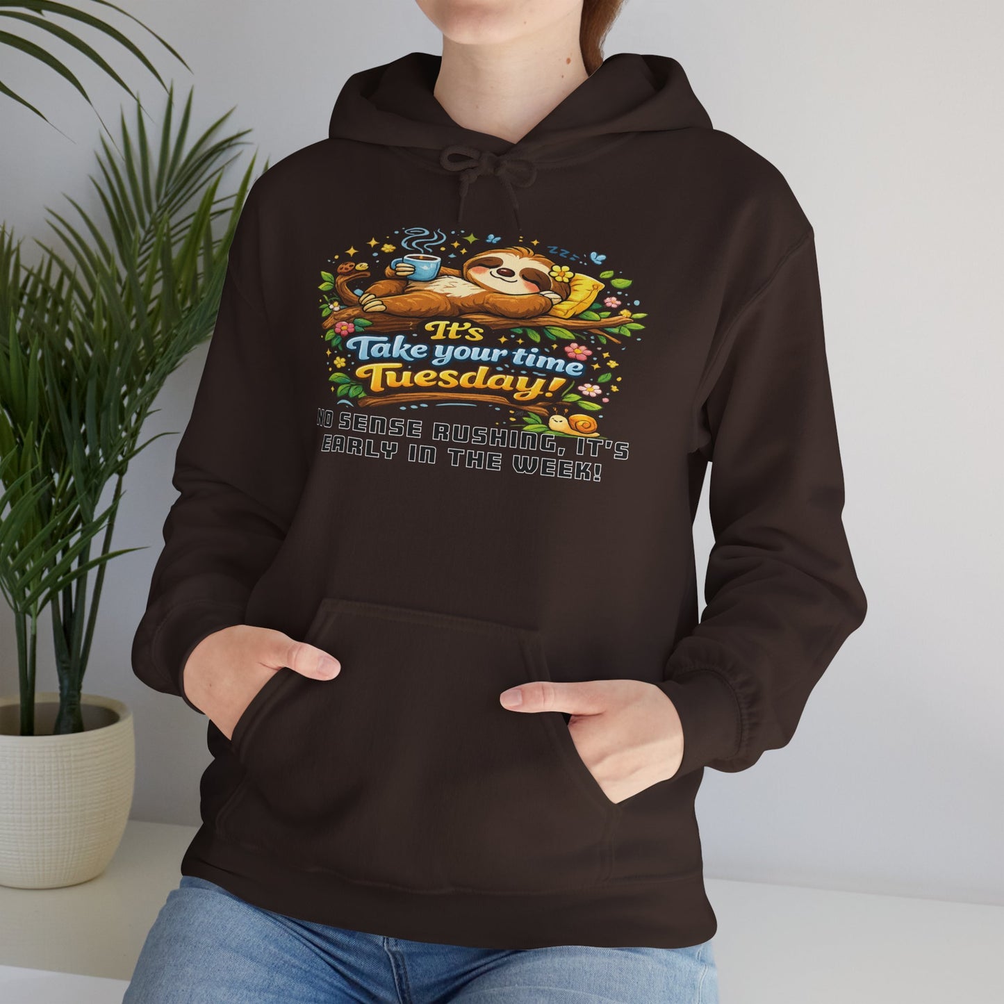 Tuesday - Procrastination Sloth Series Hoodie