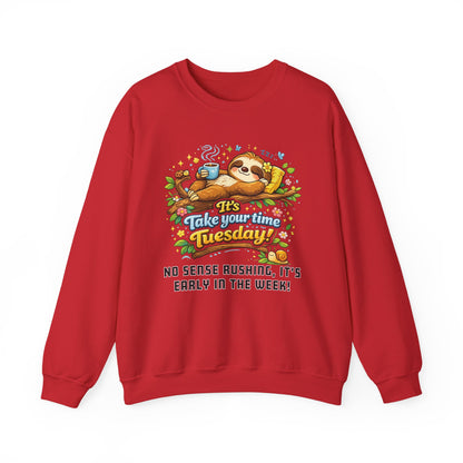 Tuesday - Procrastination Sloth Series Sweatshirt