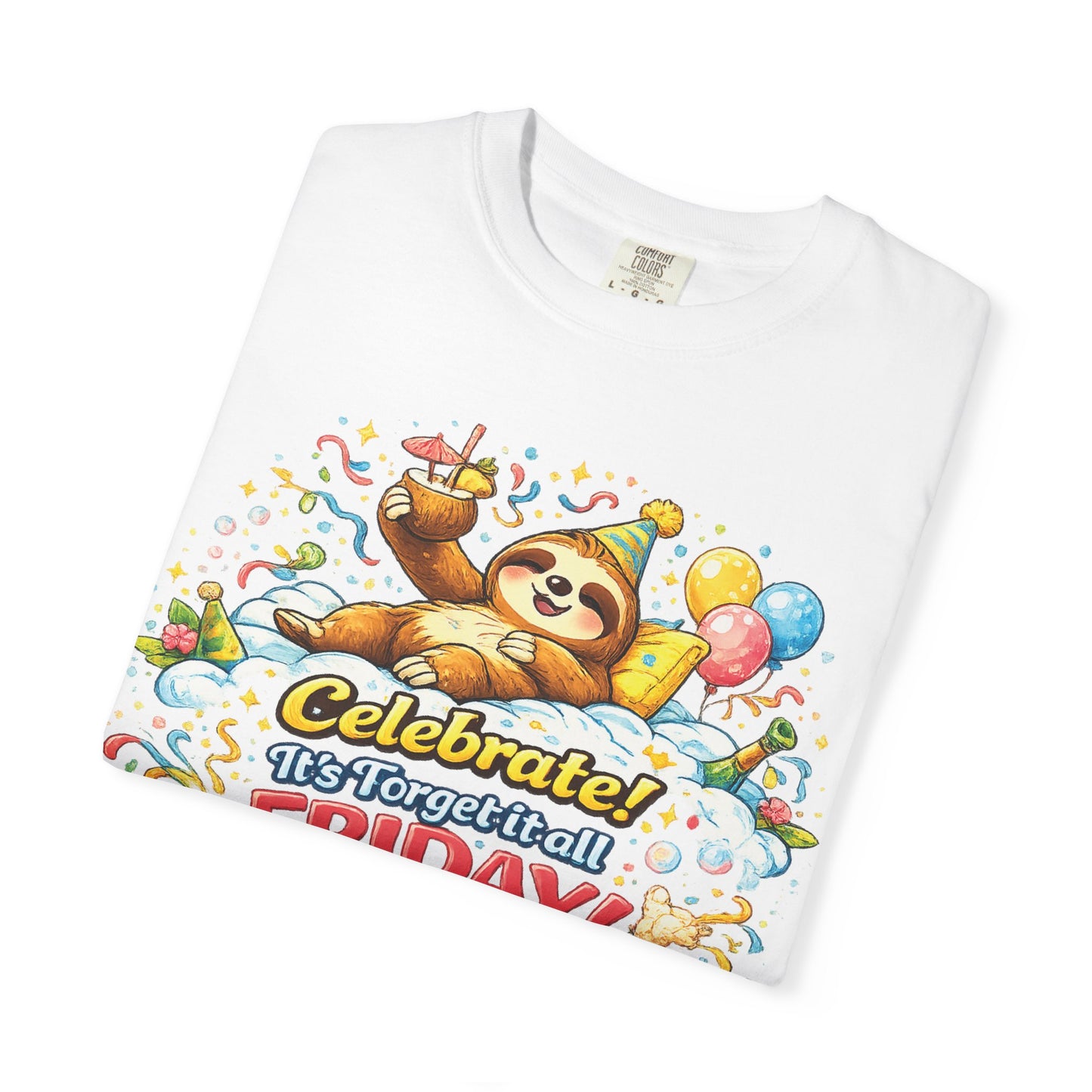 Friday - Procrastination Sloth Series T-shirt