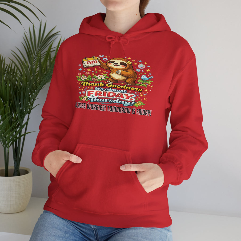 Thursday - Procrastination Sloth Series Hoodie