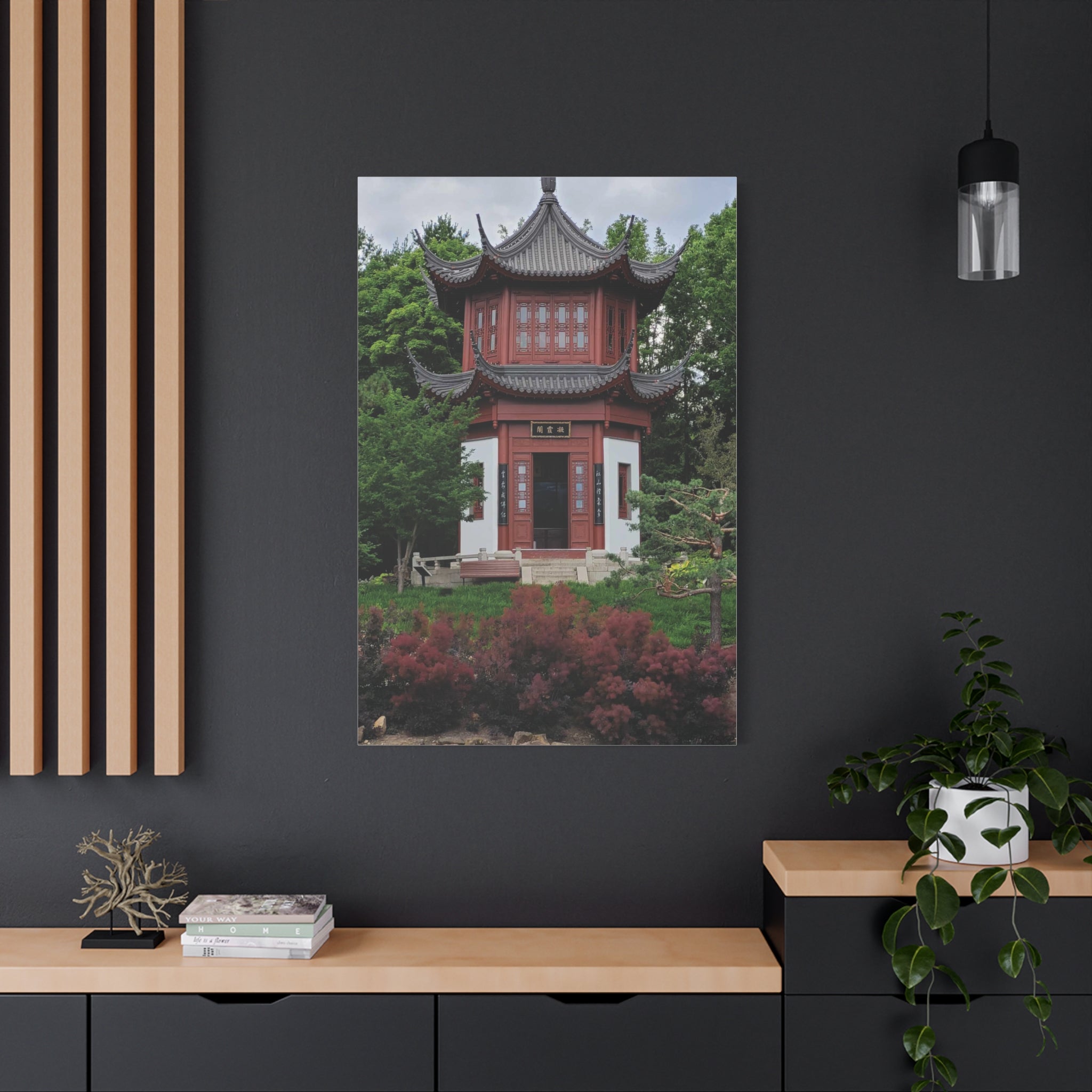 "Pavillion of Friendship" photograph on stretched canvas