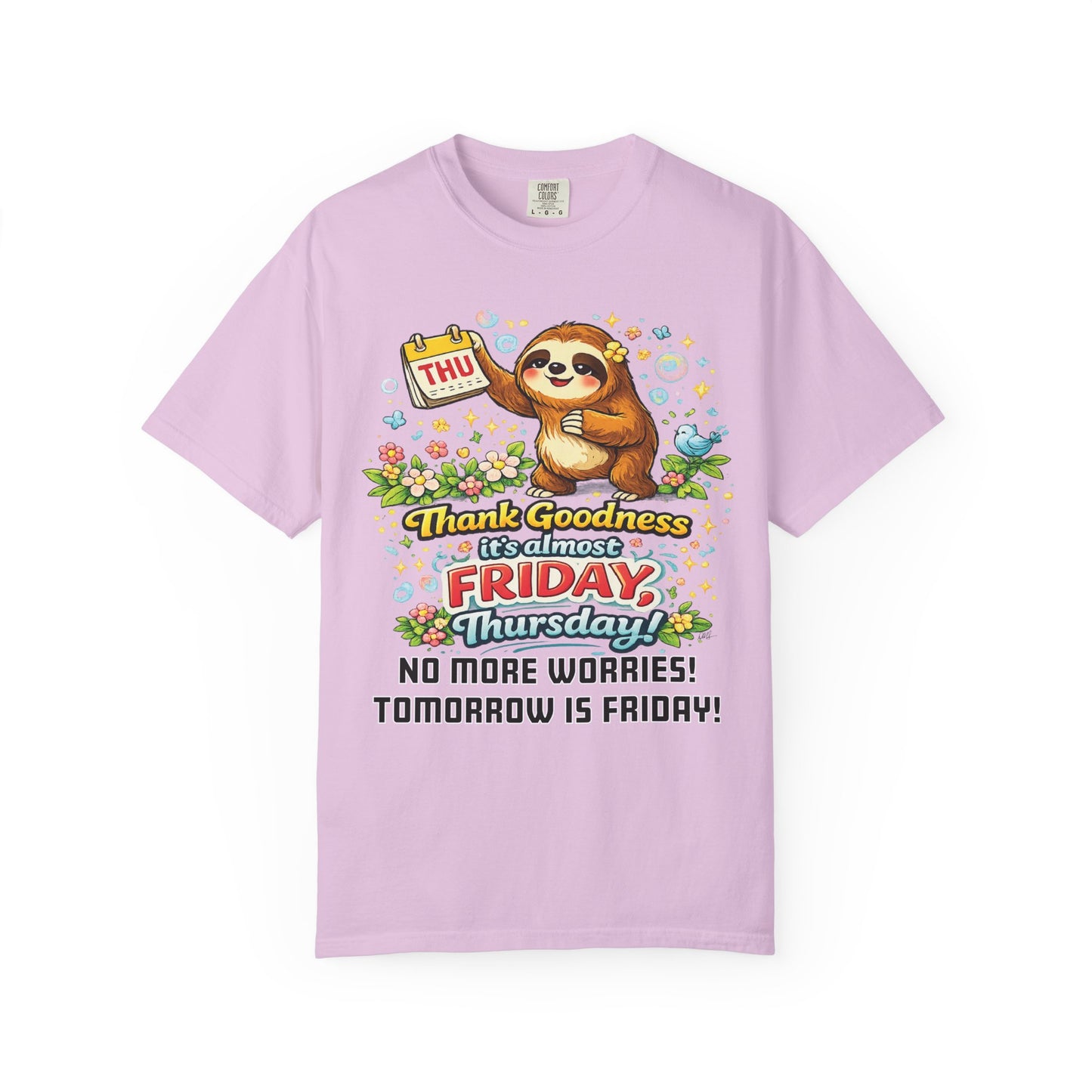 Thursday - Procrastination Sloth Series T-shirt