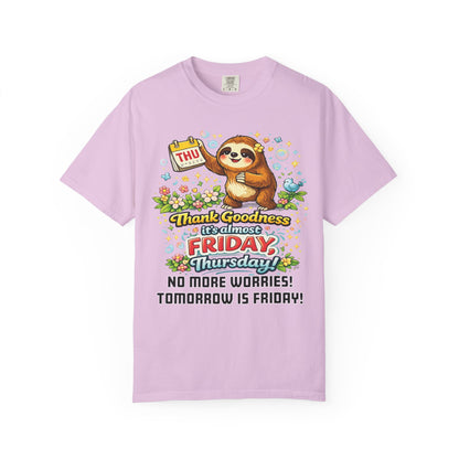 Thursday - Procrastination Sloth Series T-shirt