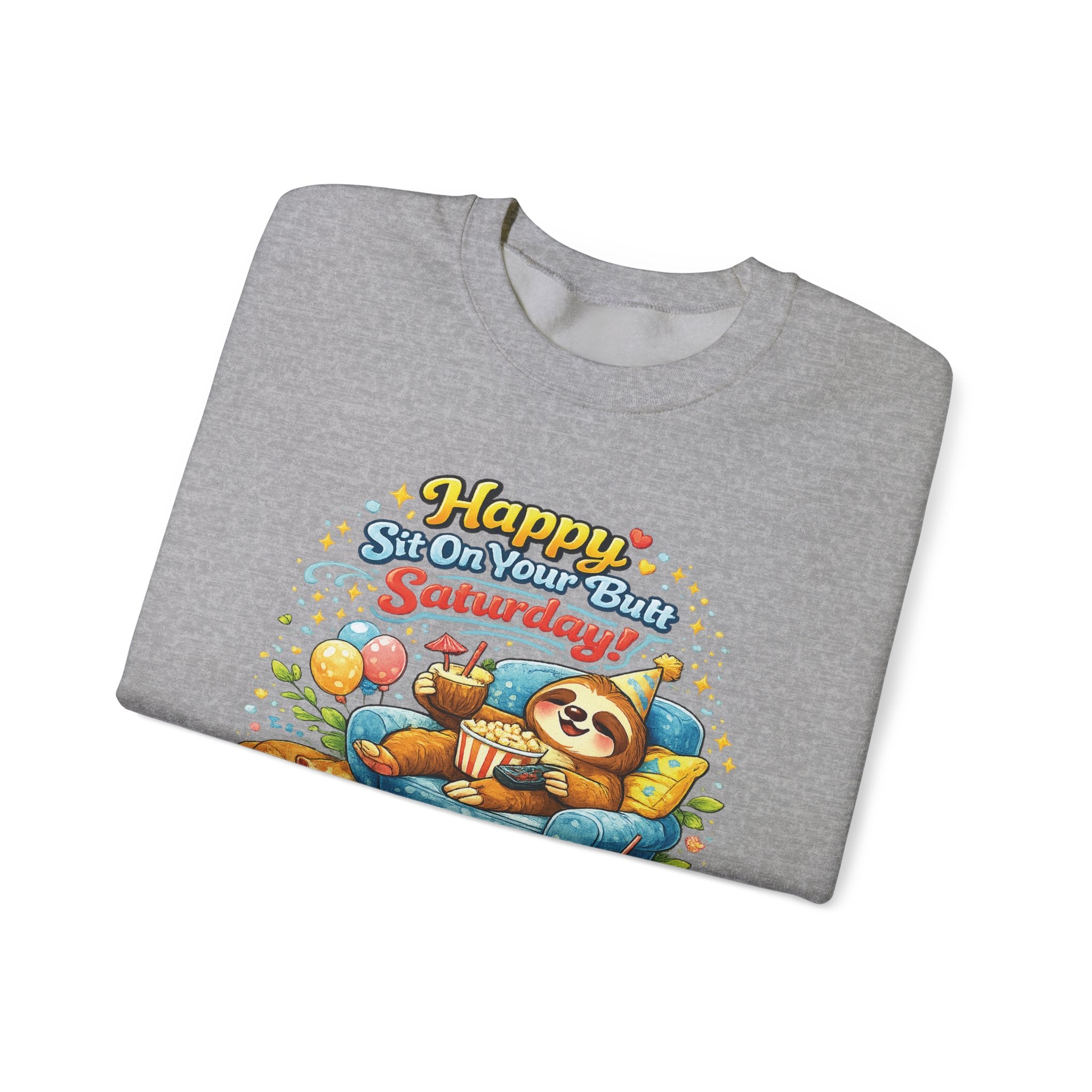 Saturday - Procrastination Sloth Series Sweatshirt