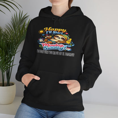 Sunday - Procrastination Sloth Series Hoodie