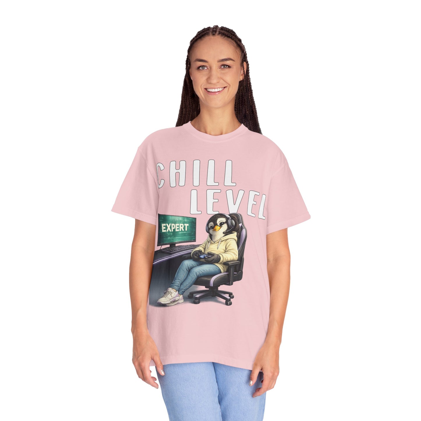 Chill Level Expert Girl T-shirt - Penguin Series