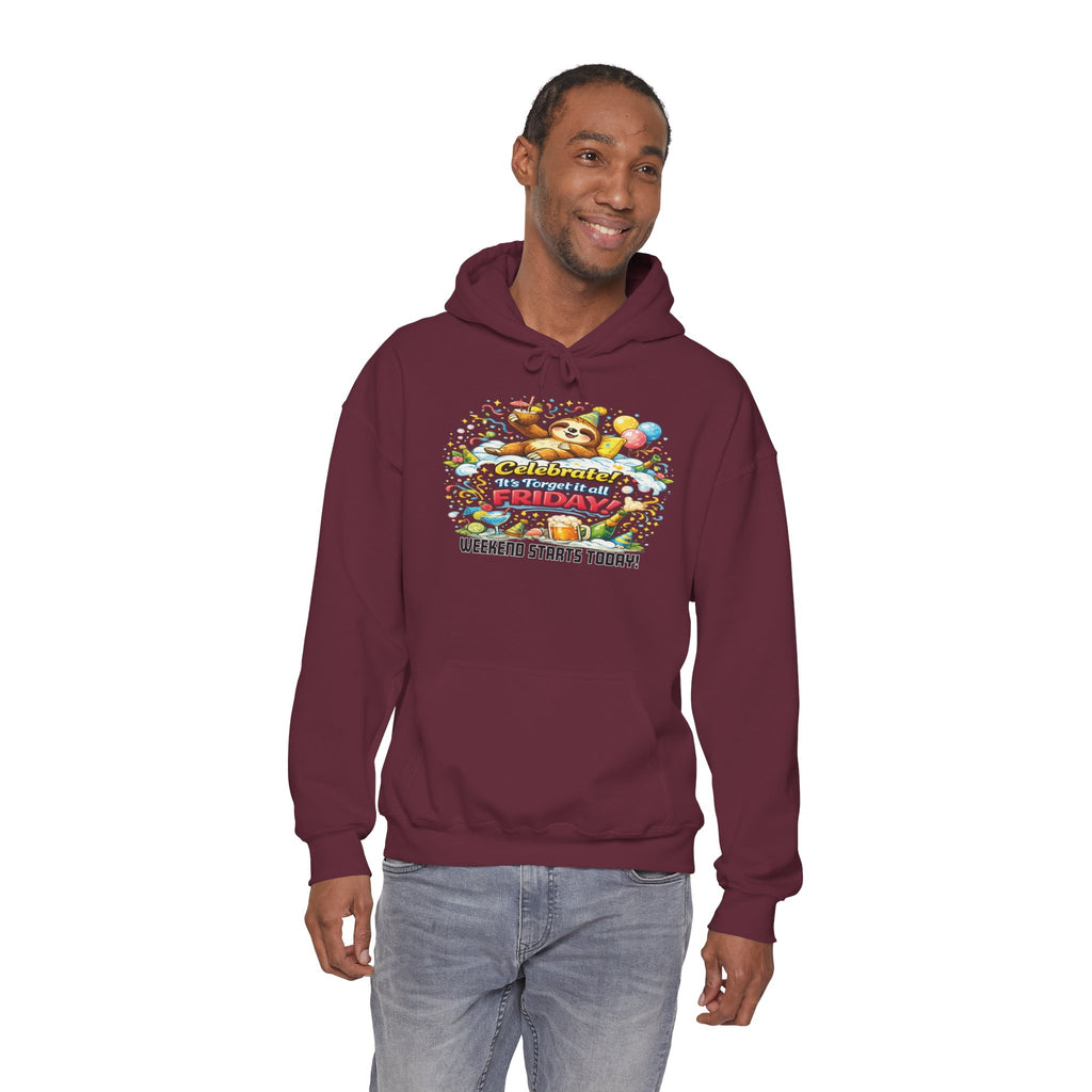 Friday - Procrastination Sloth Series Hoodie