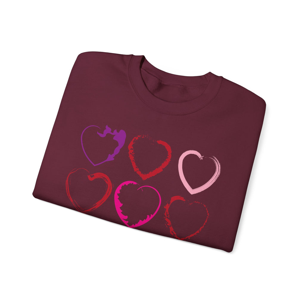 Nine Hearts Valentine's Day Sweatshirt