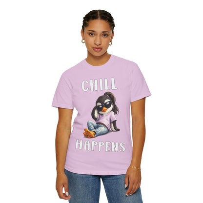 Chill Happens Girl T-shirt - Penguin Series