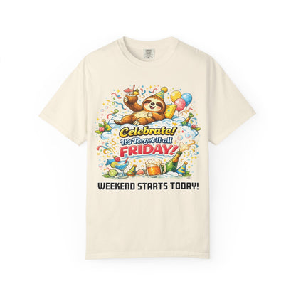 Friday - Procrastination Sloth Series T-shirt