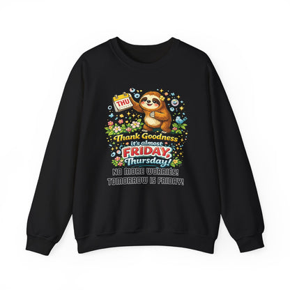 Thursday - Procrastination Sloth Series Sweatshirt