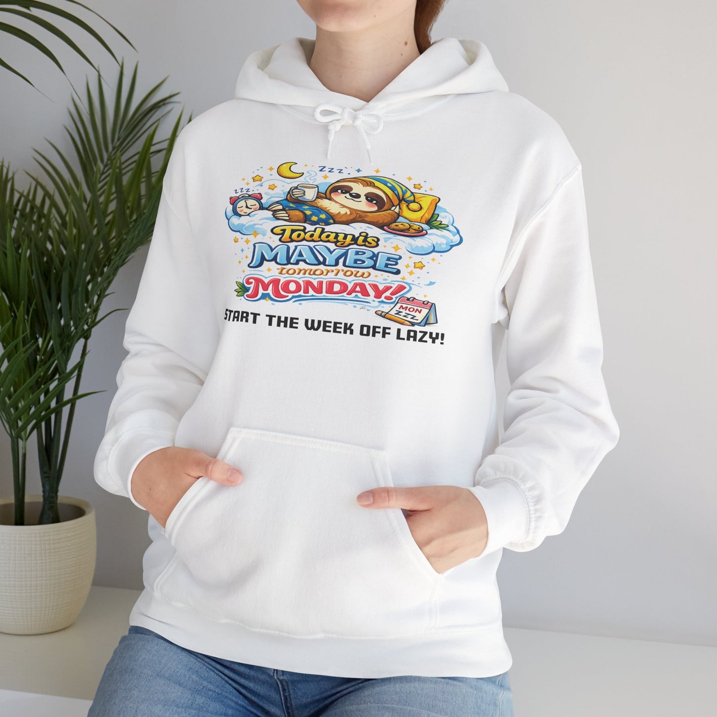 Monday - Procrastination Sloth Series Hoodie
