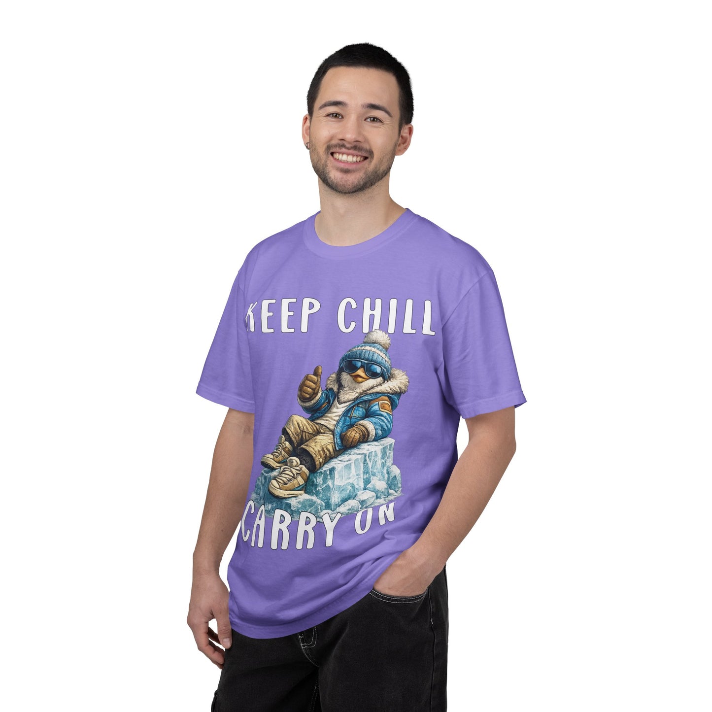 Keep Chill Carry On Boy T-shirt - Penguin Series