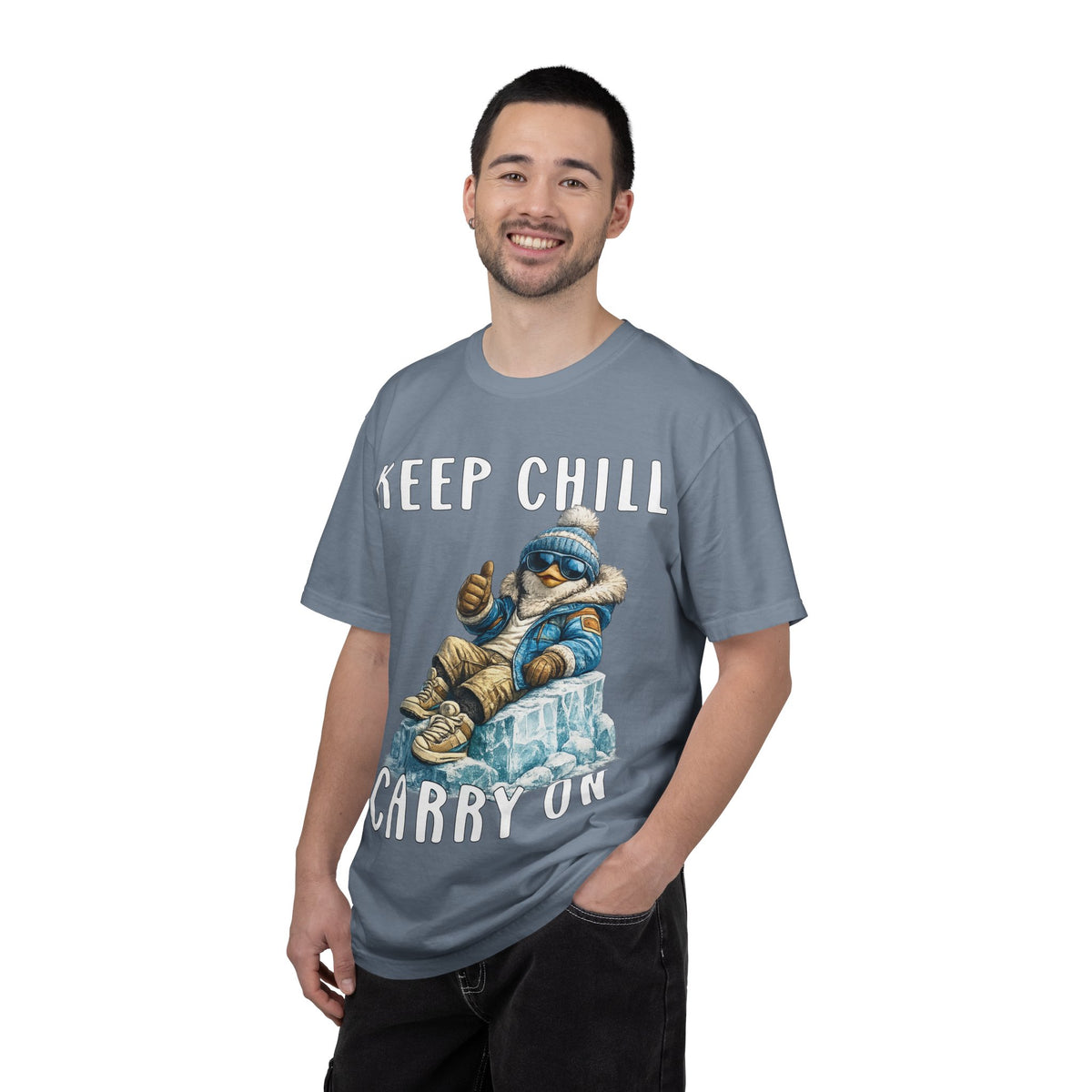 Keep Chill Carry On Boy T-shirt - Penguin Series