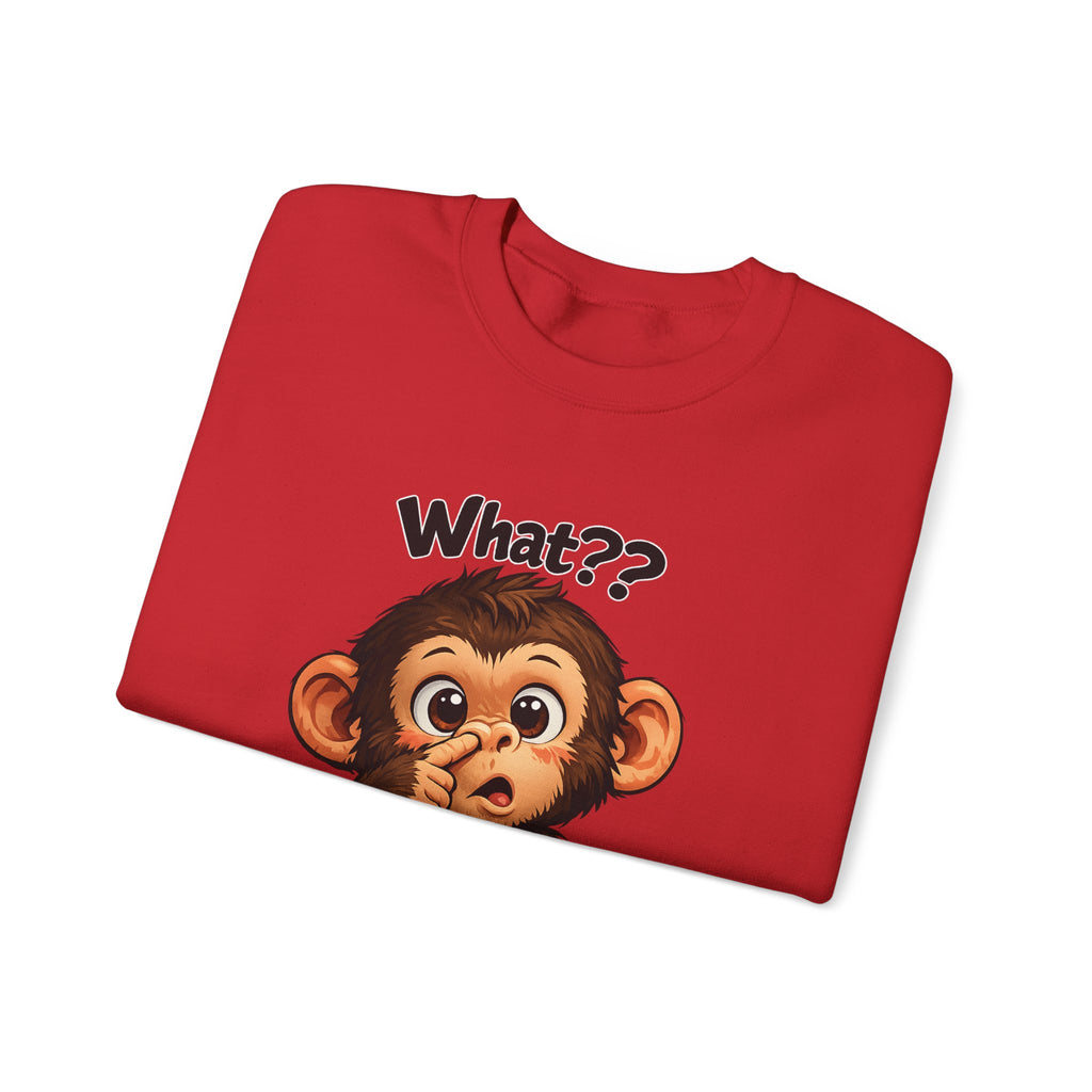 Monkey Says "What?" Sweatshirt