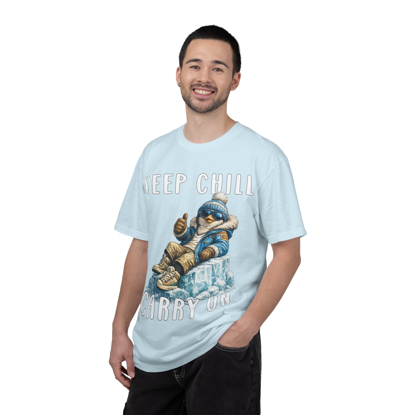 Keep Chill Carry On Boy T-shirt - Penguin Series