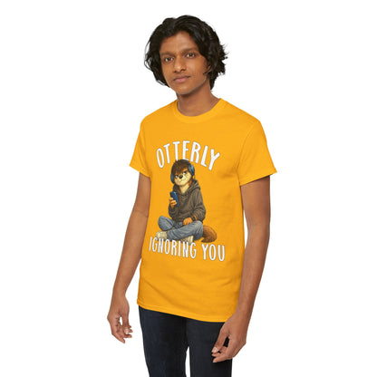 "Otterly Ignoring You" Teen Boy Tee - Otter Series
