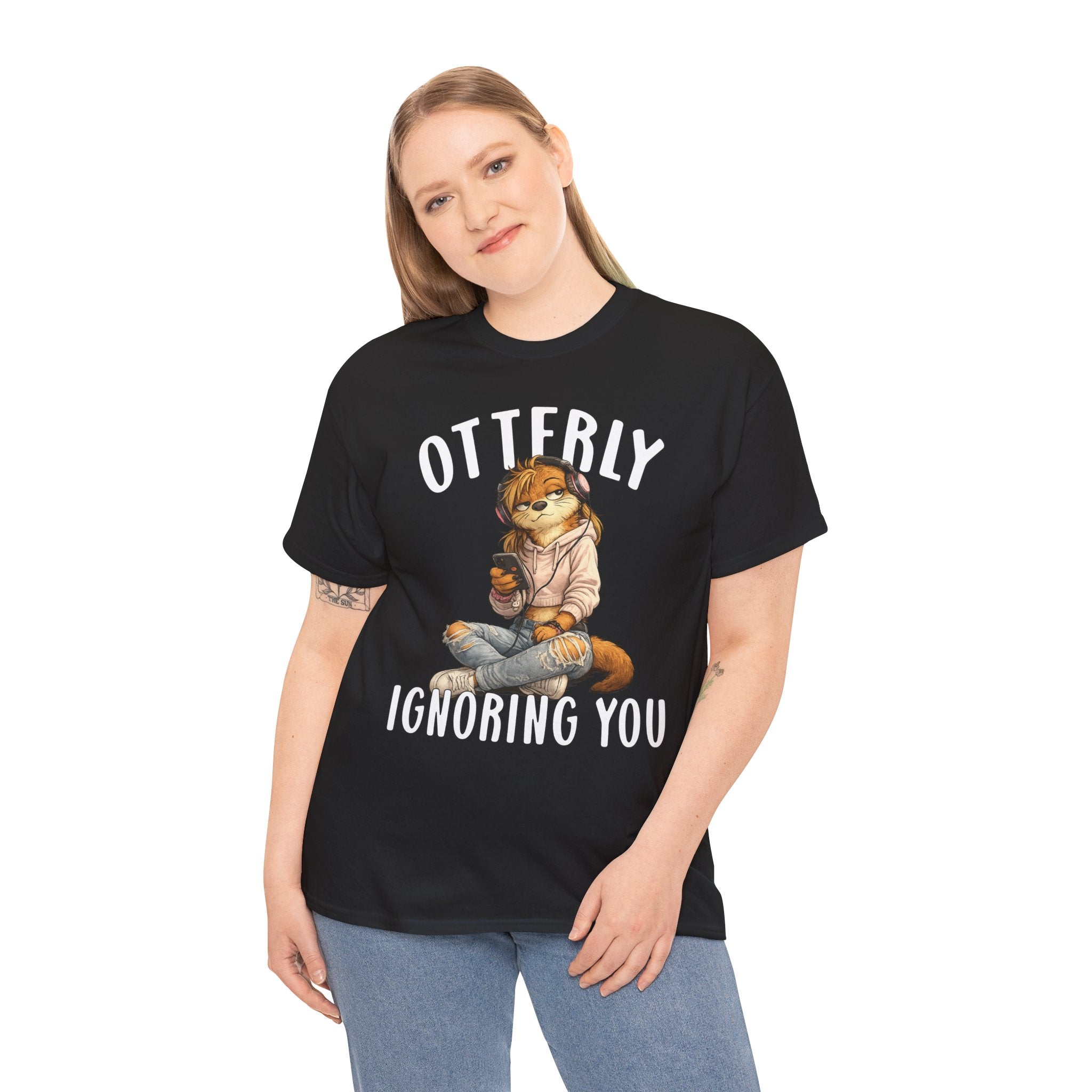 "Otterly Ignoring You" TeenGirl Tee - Otter Series