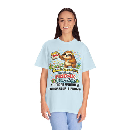 Thursday - Procrastination Sloth Series T-shirt