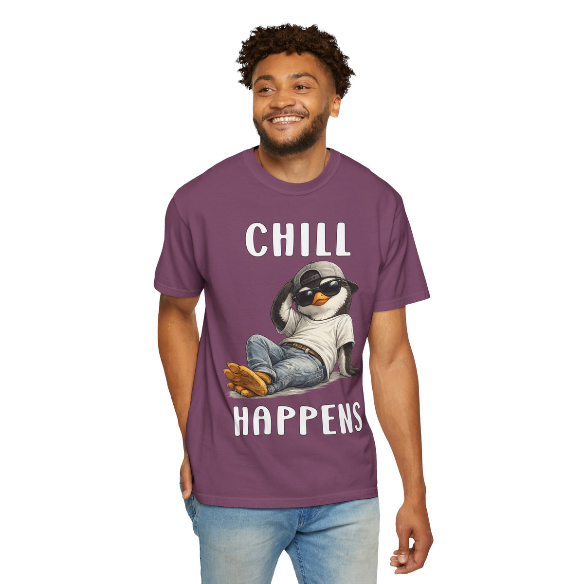 Chill Happens Boy T-shirt - Penguin Series