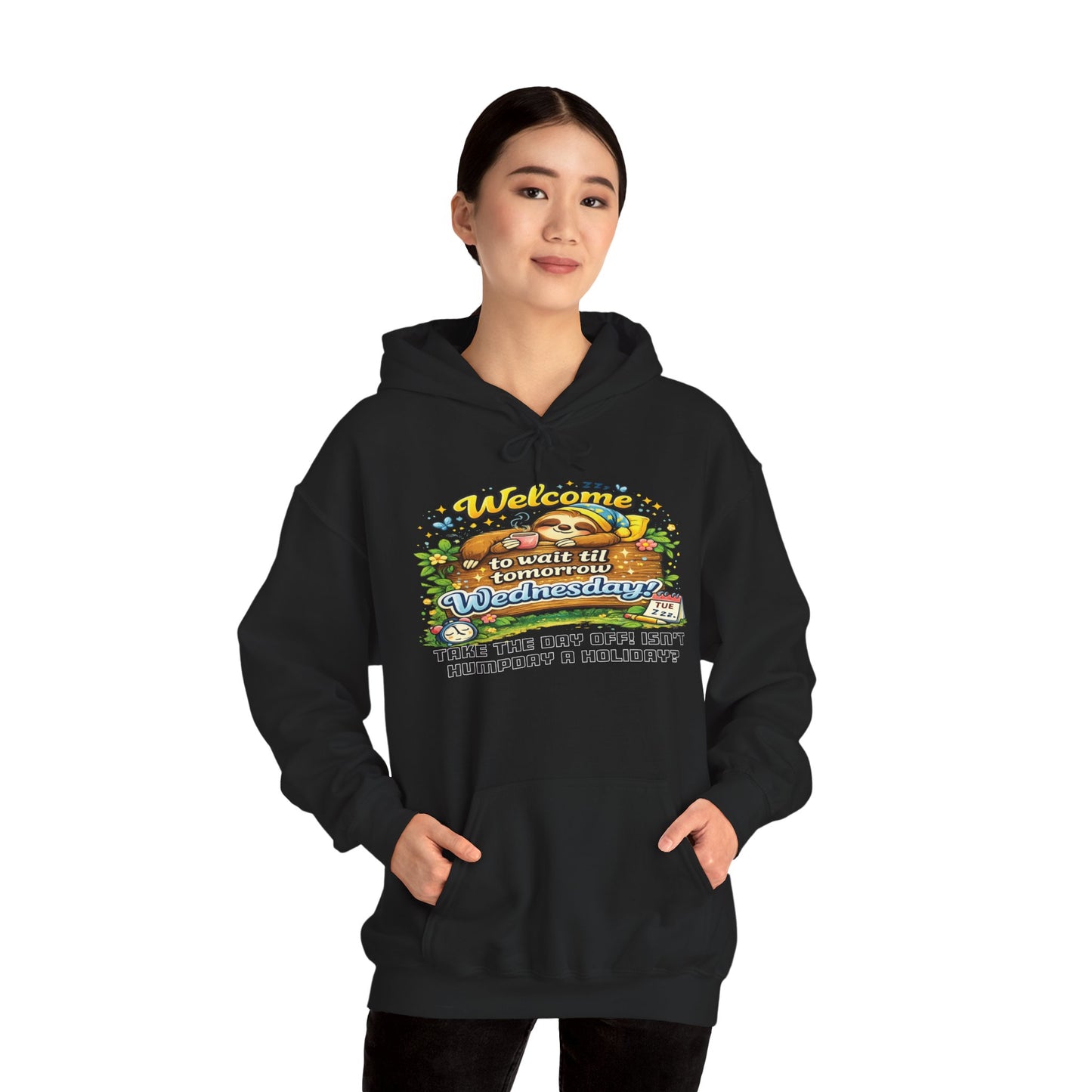 Wednesday - Procrastination Sloth Series Hoodie