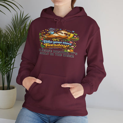 Tuesday - Procrastination Sloth Series Hoodie