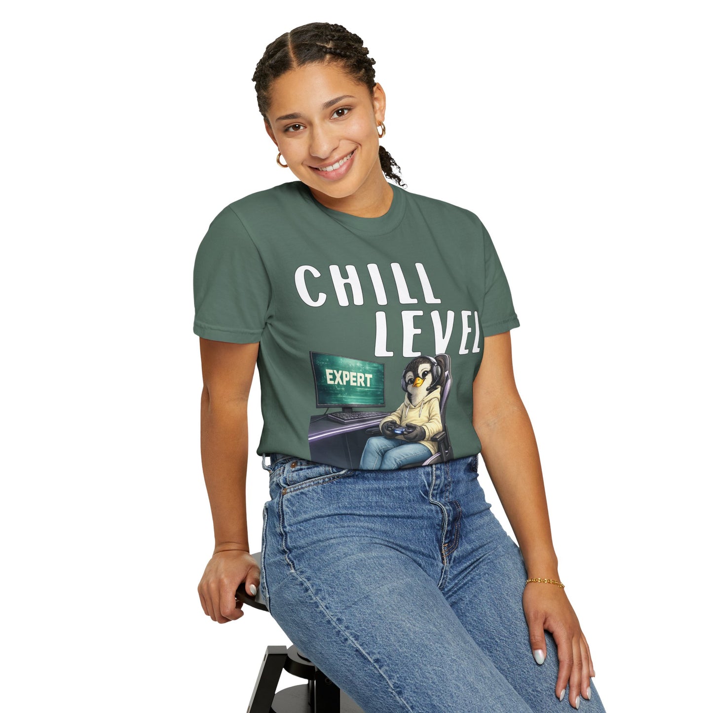 Chill Level Expert Girl T-shirt - Penguin Series