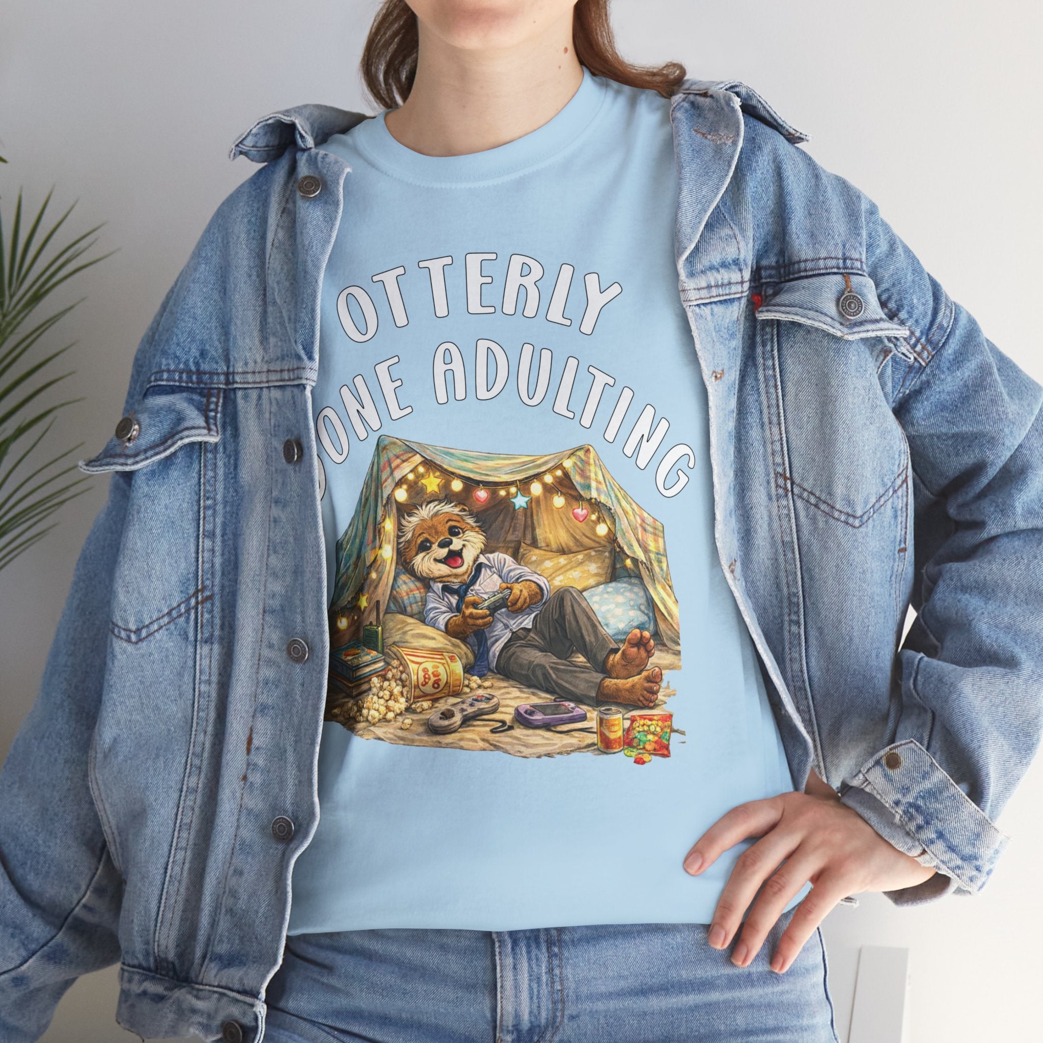 "Otterly Done Adulting" Dad Tee - Otter Series