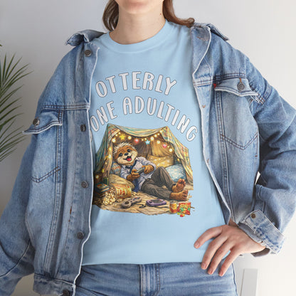 "Otterly Done Adulting" Dad Tee - Otter Series