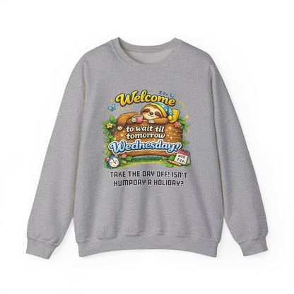Wednesday - Procrastination Sloth Series Sweatshirt