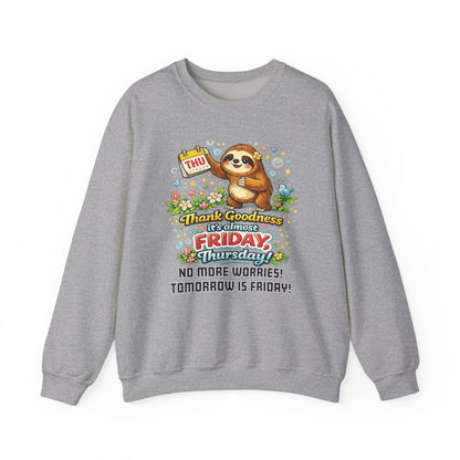 Thursday - Procrastination Sloth Series Sweatshirt