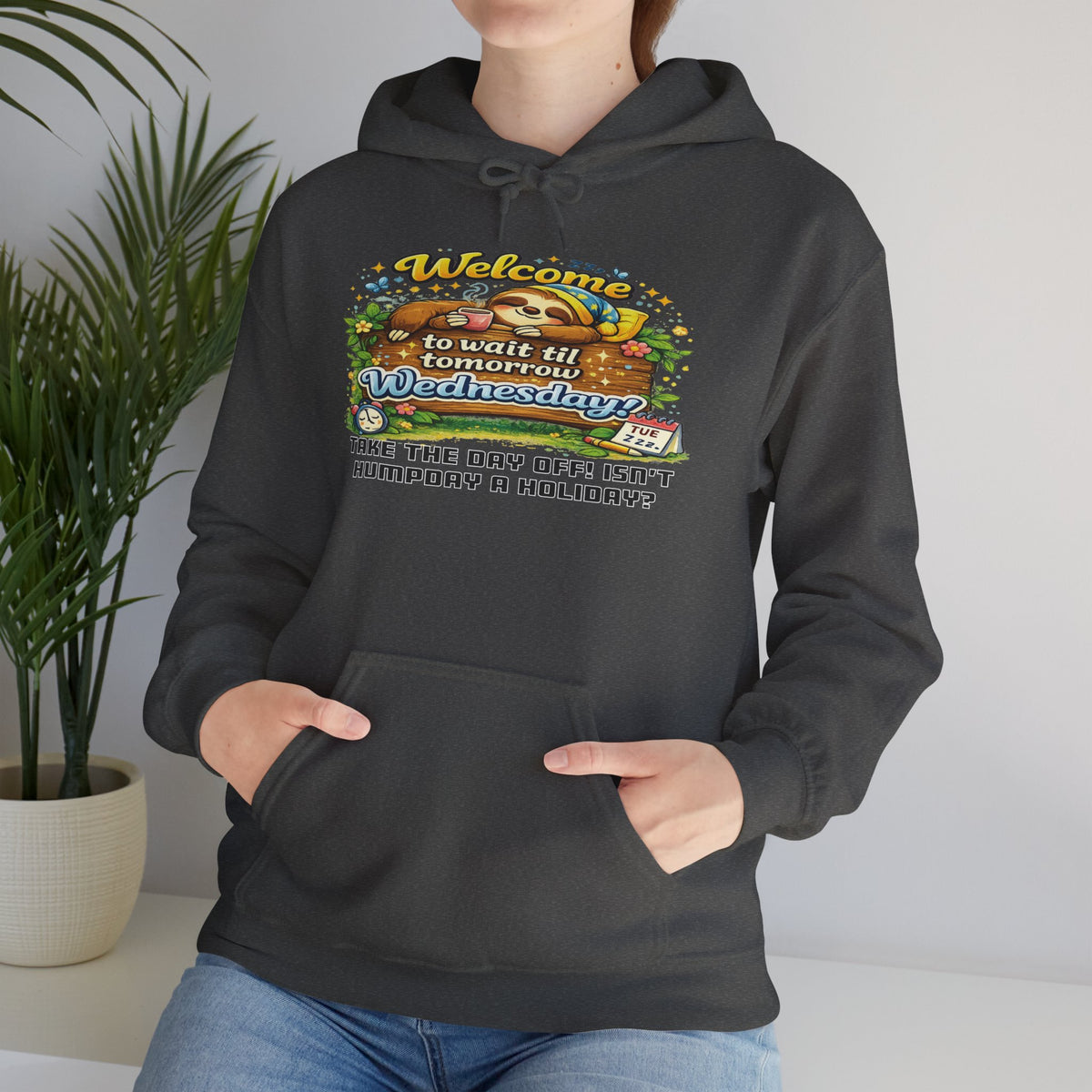 Wednesday - Procrastination Sloth Series Hoodie