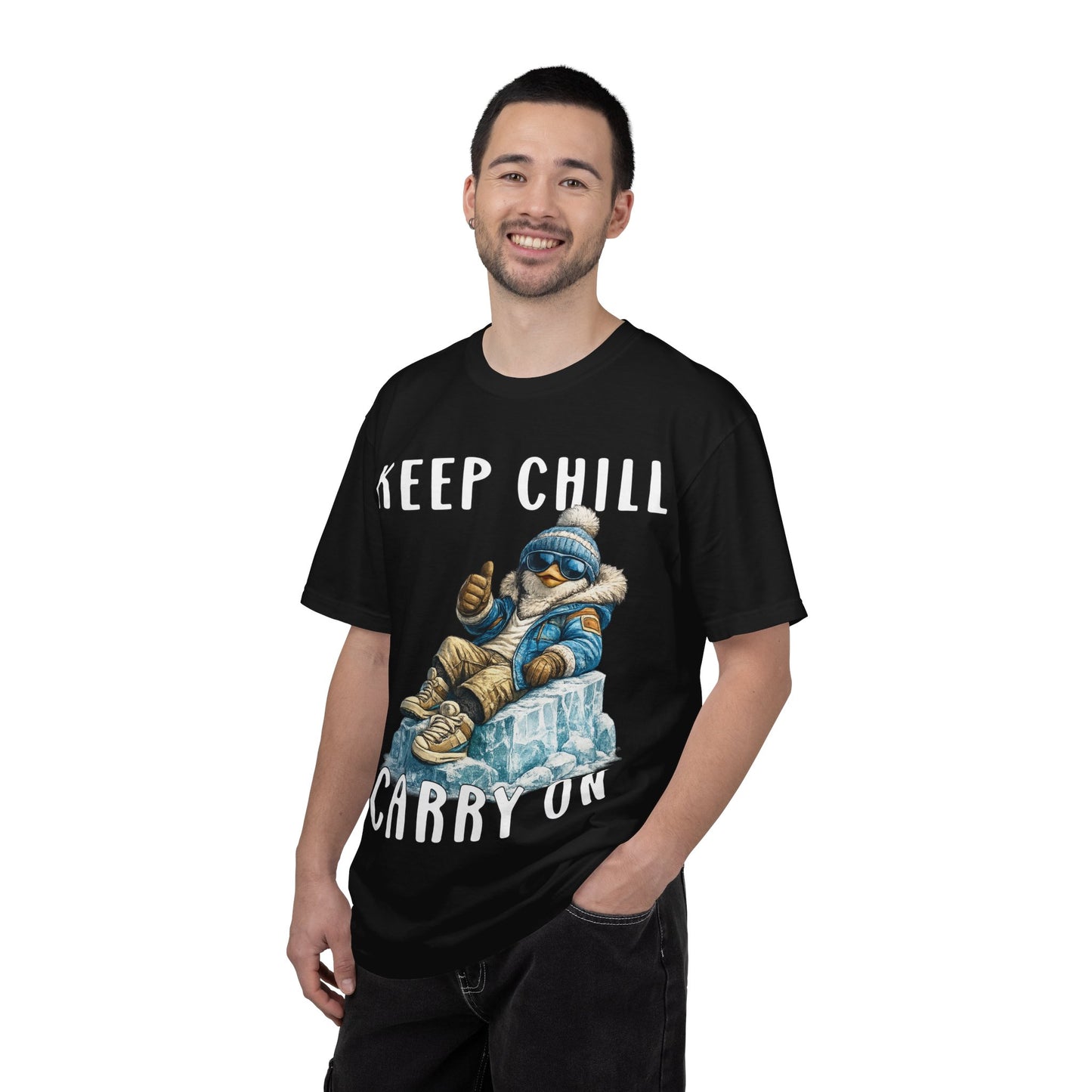 Keep Chill Carry On Boy T-shirt - Penguin Series