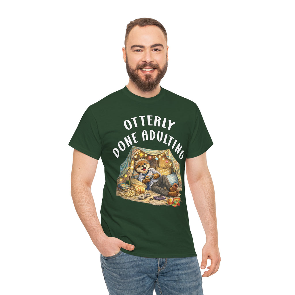 "Otterly Done Adulting" Dad Tee - Otter Series
