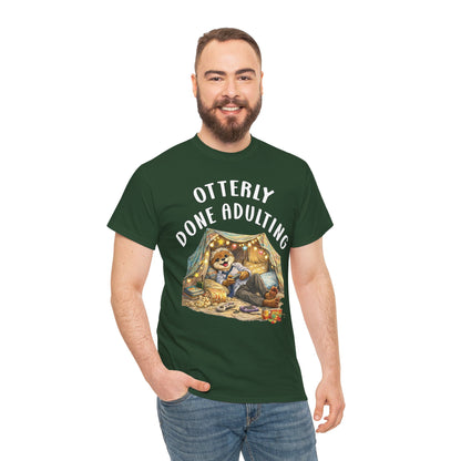 "Otterly Done Adulting" Dad Tee - Otter Series