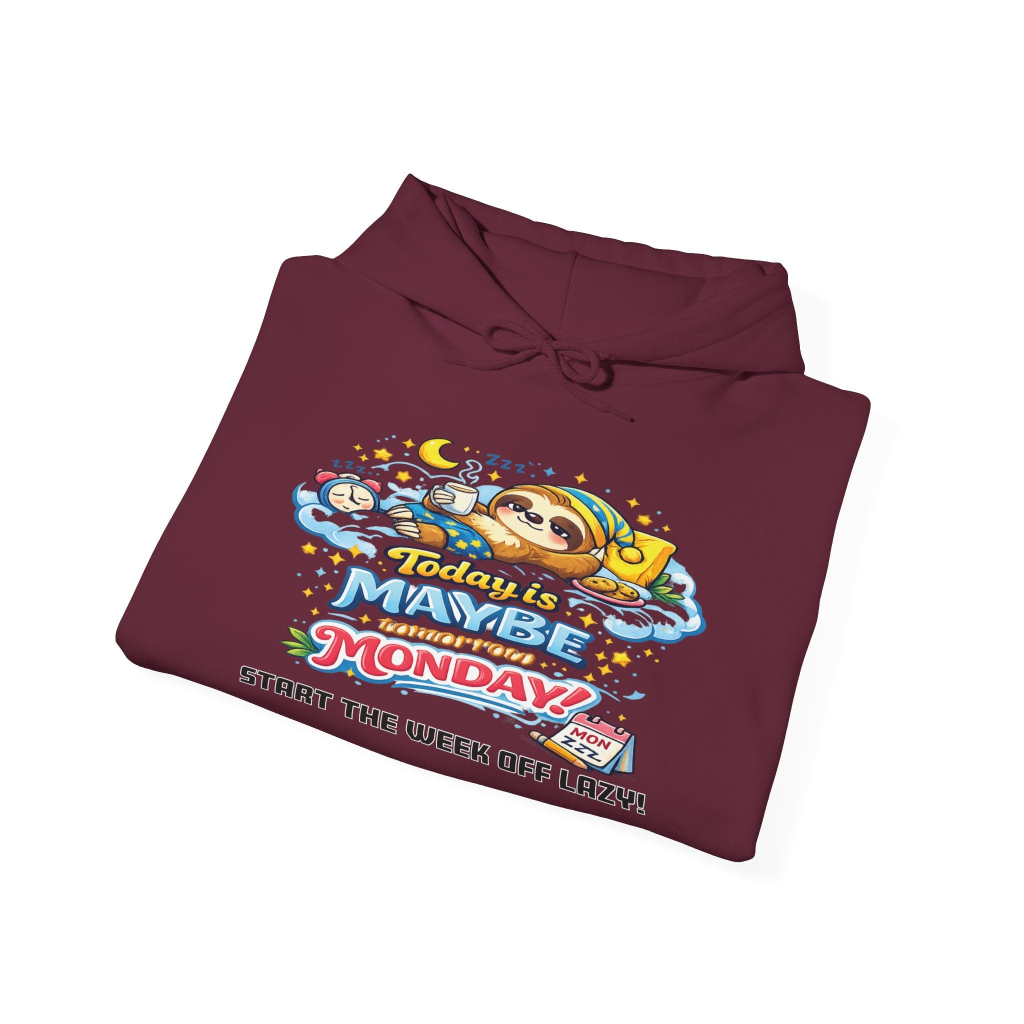 Monday - Procrastination Sloth Series Hoodie